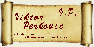 Viktor Perković vizit kartica